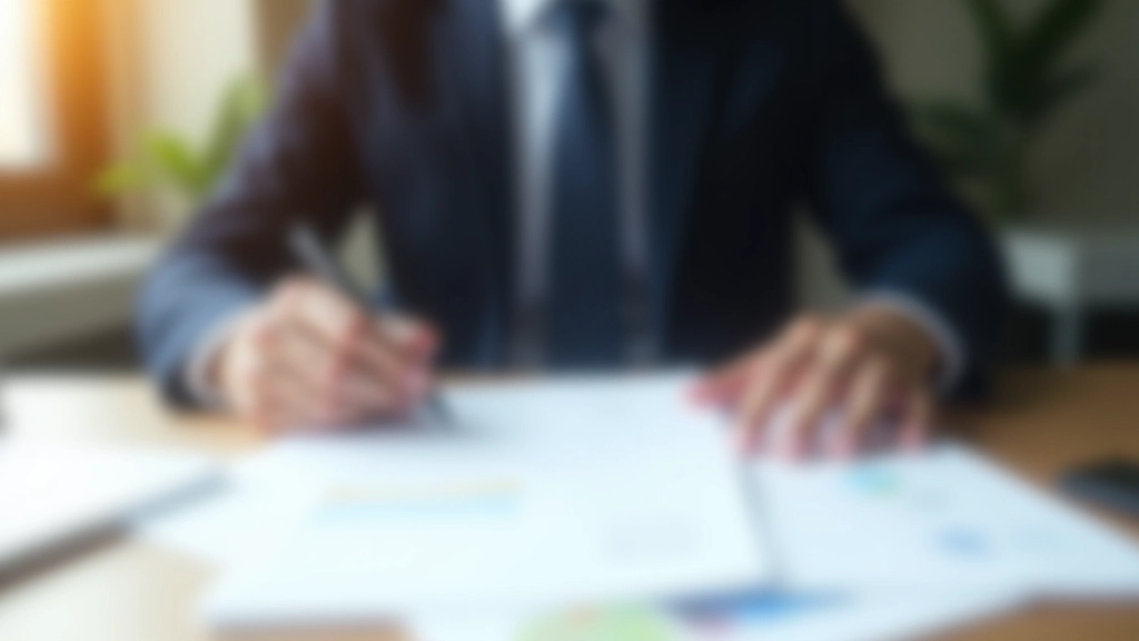 Close-up of financial statements with profit margin calculations highlighted in color, pen pointing to key numbers